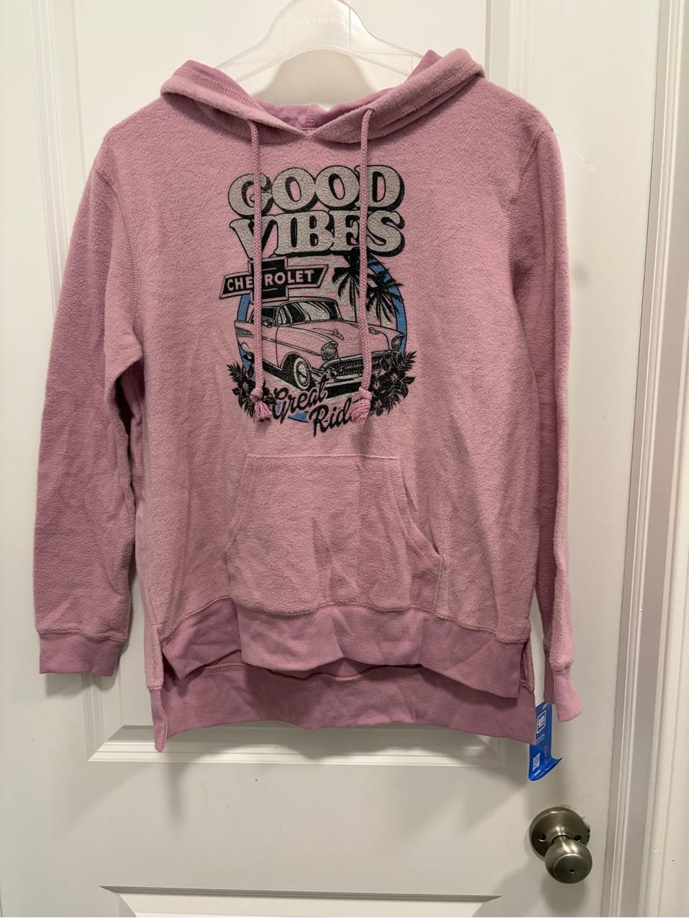 Chevrolet Official GM Hooded Sweatshirt Good Vibes Great Ride Size Medium NWT
